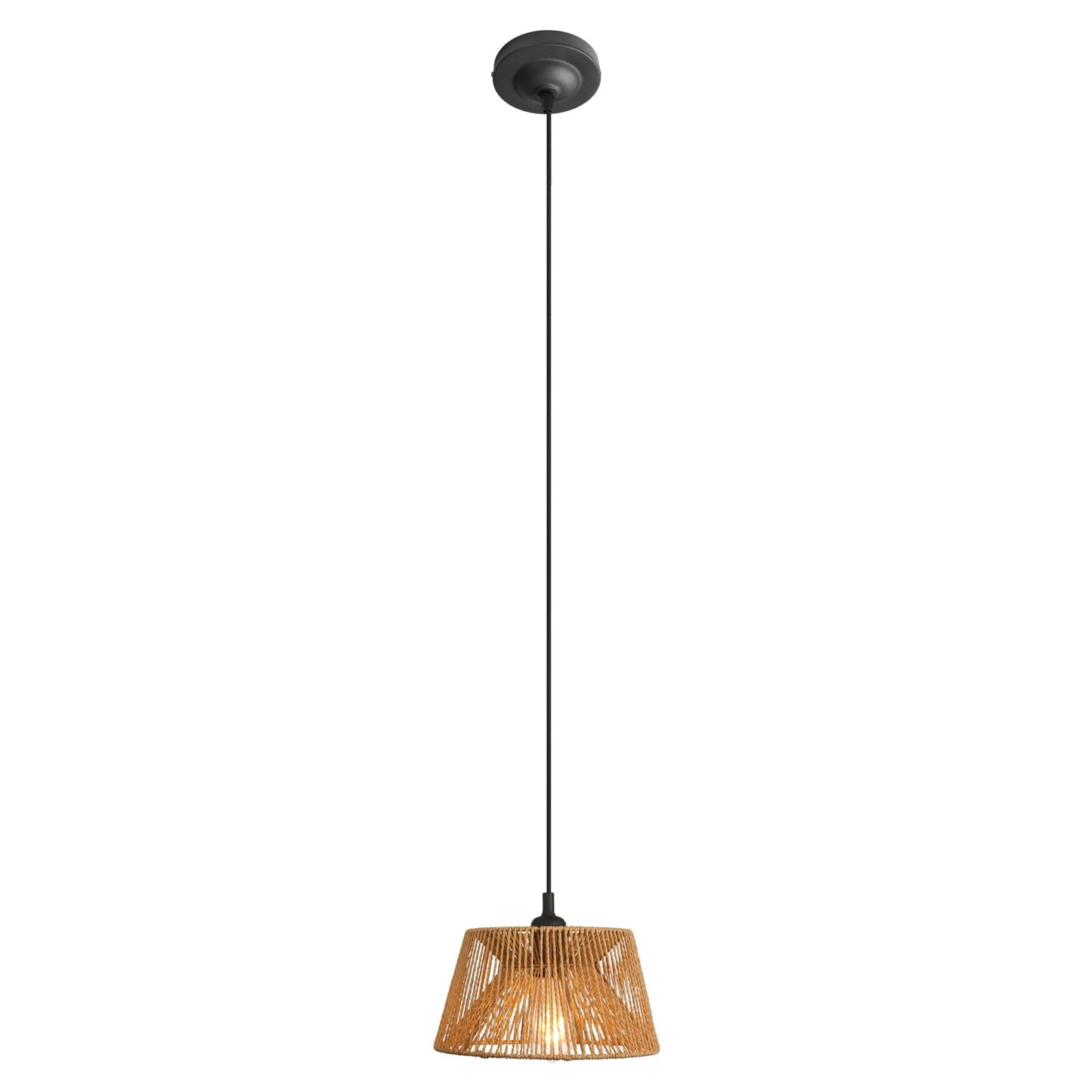 Lampe suspendue en rotin Boho