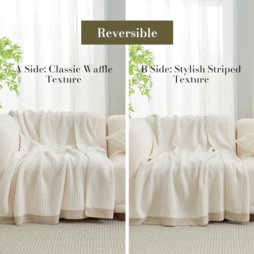 Chenille Waffle Queen Size Bed Blanket