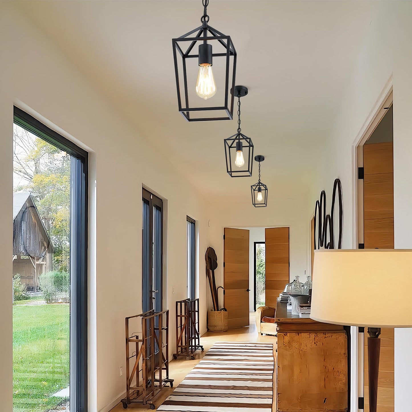 2-Pack Lampadari pendenti da fattoria