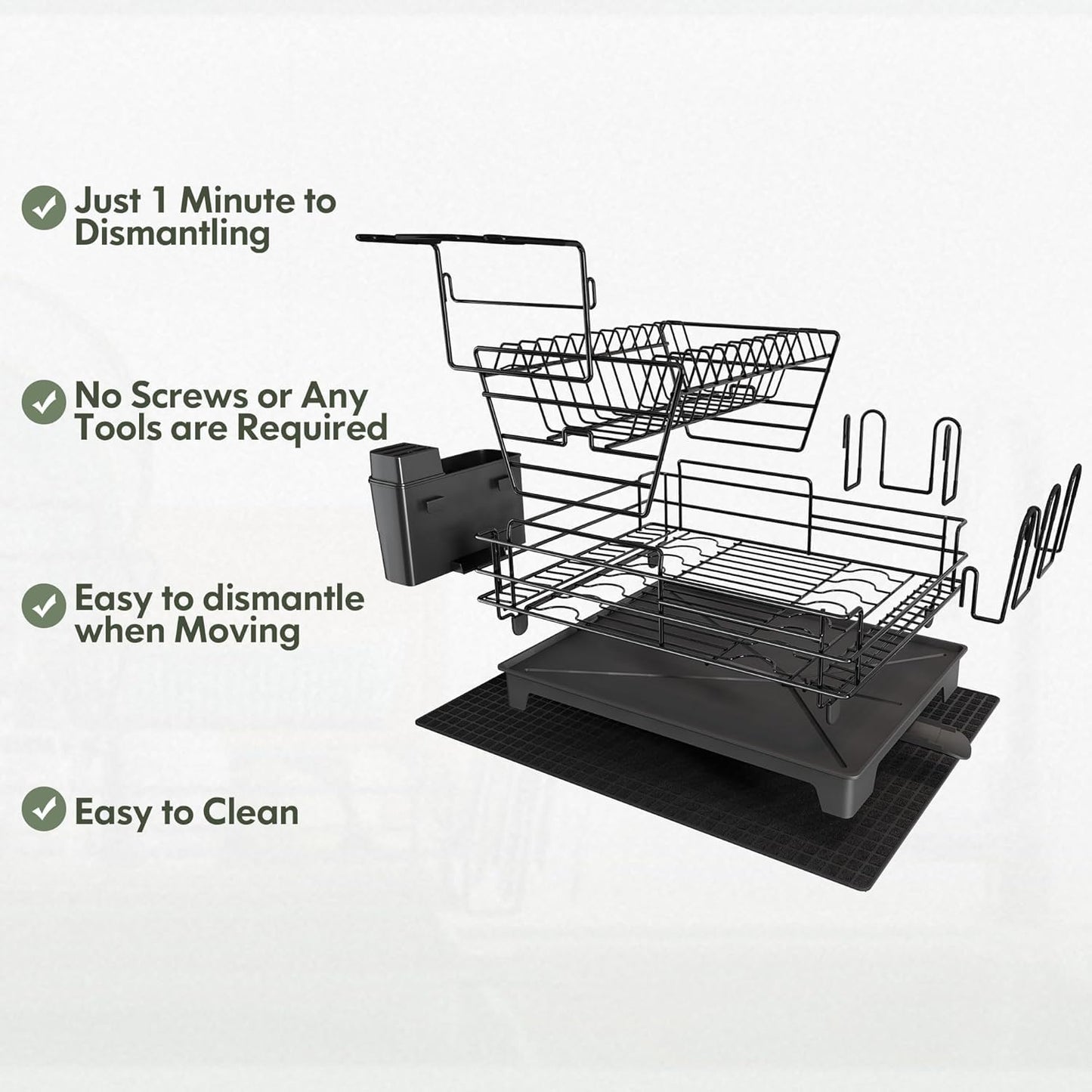 Dish Drying Rack for Kitchen Counter