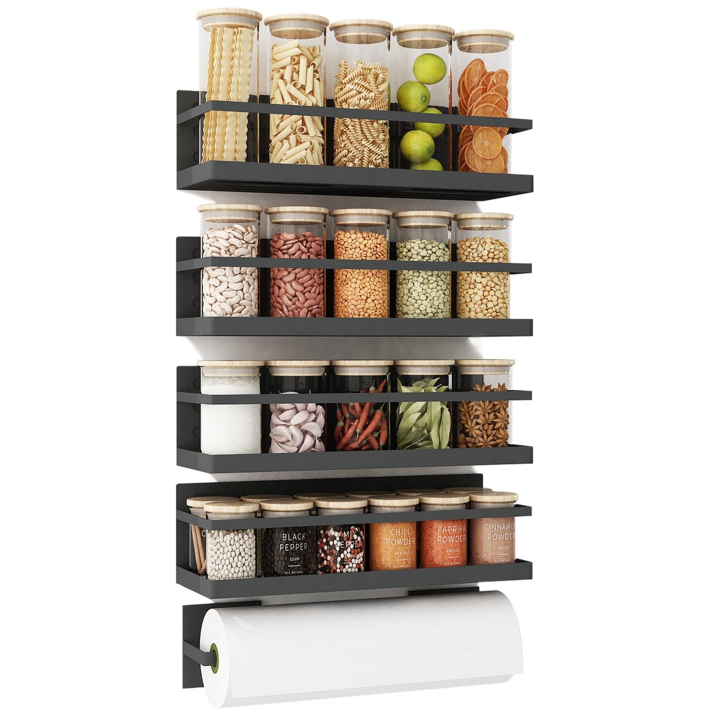 Magnetic Spice Rack For Refrigerator