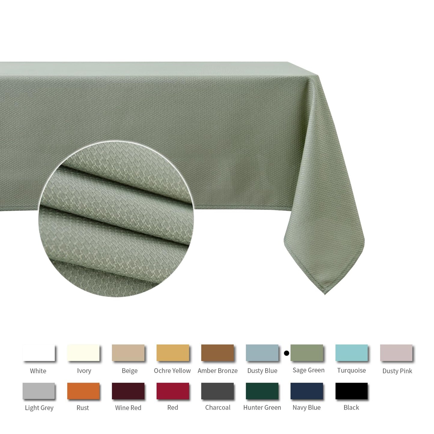 Rectangle Textured Tablecloth