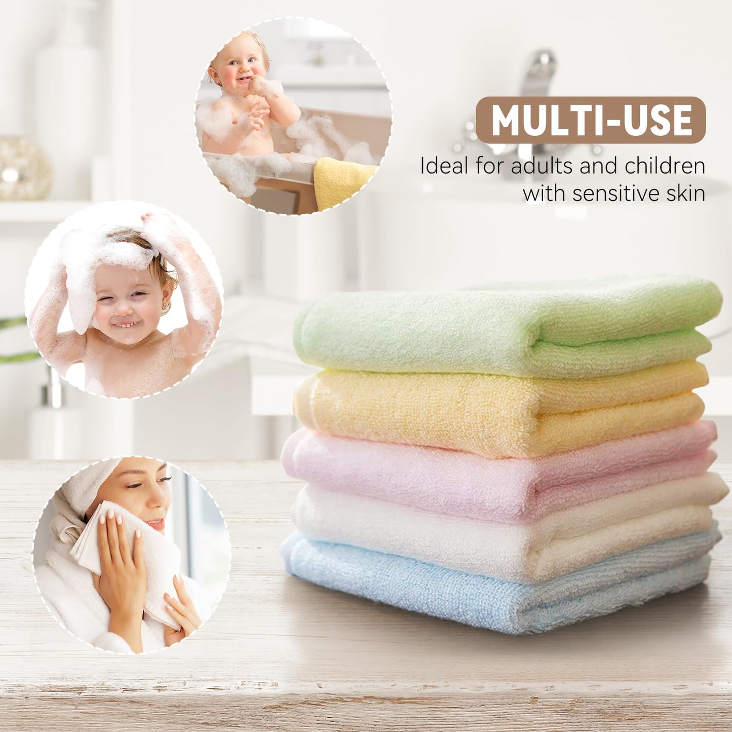 Luxury Washcloths Towel Set 10