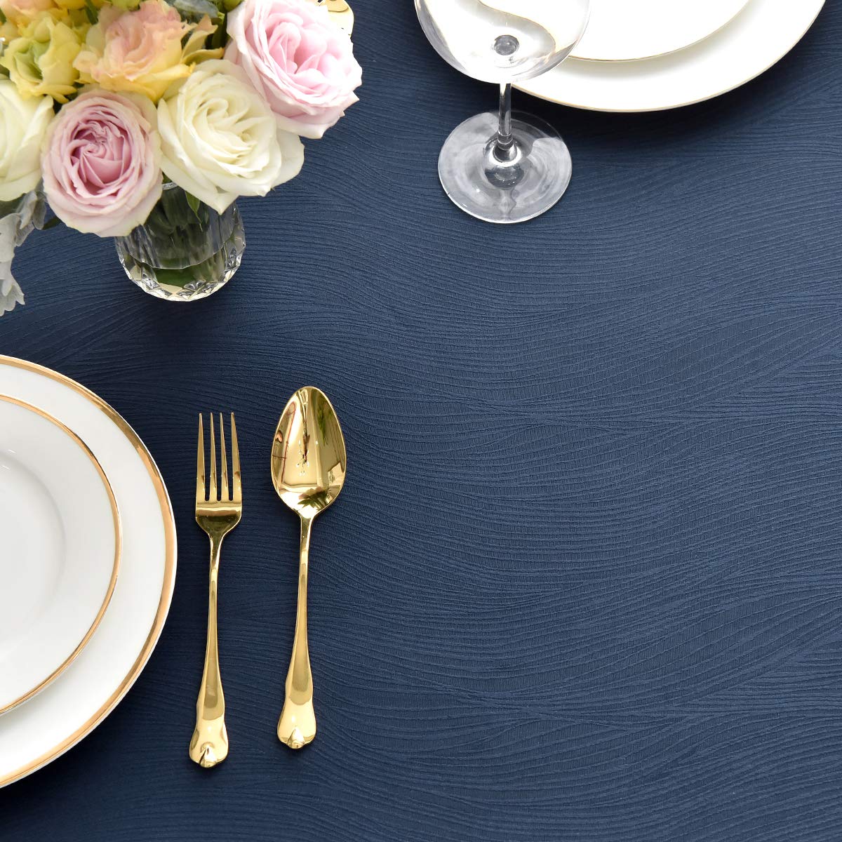 Swirl Pattern Tablecloth for Kitchen