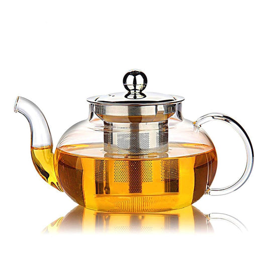 Glass Teapot with Stainless Steel Infuser