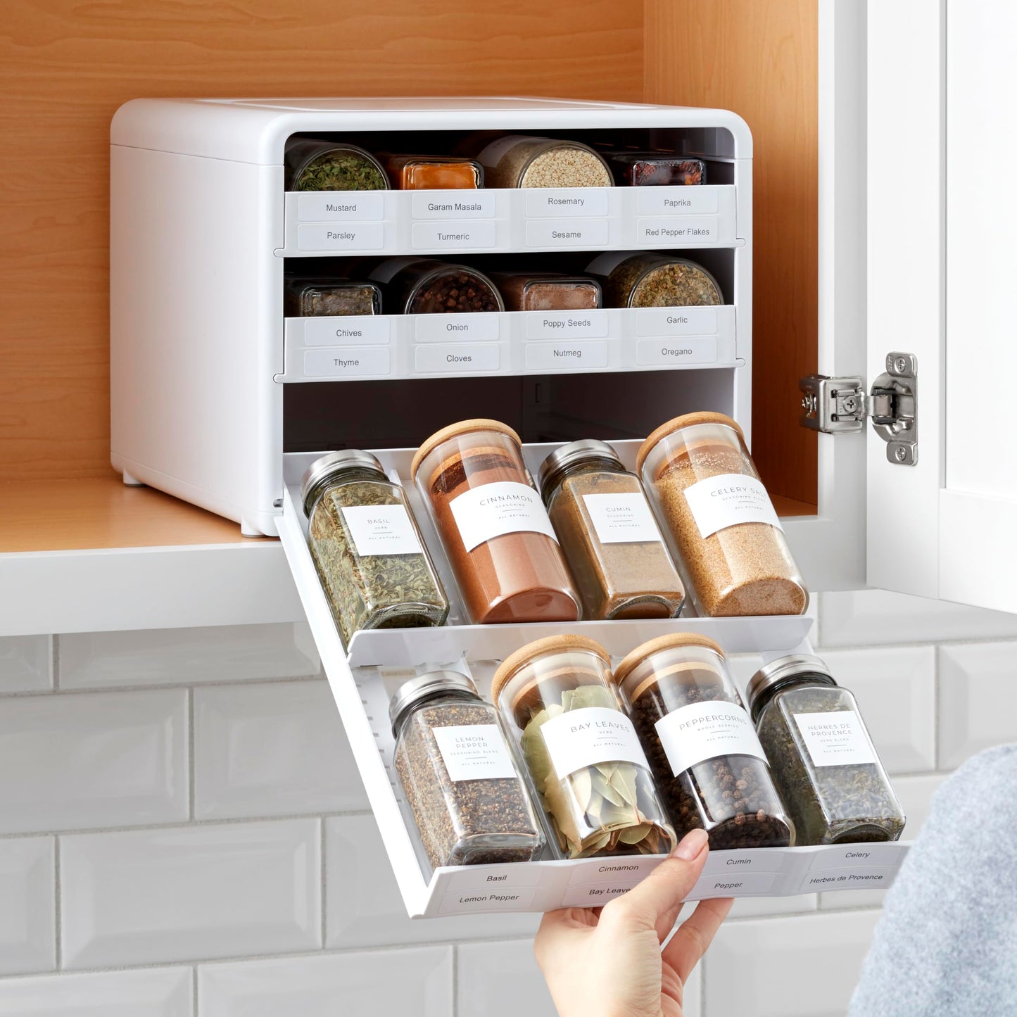 Adjustable Spice Rack Organizer