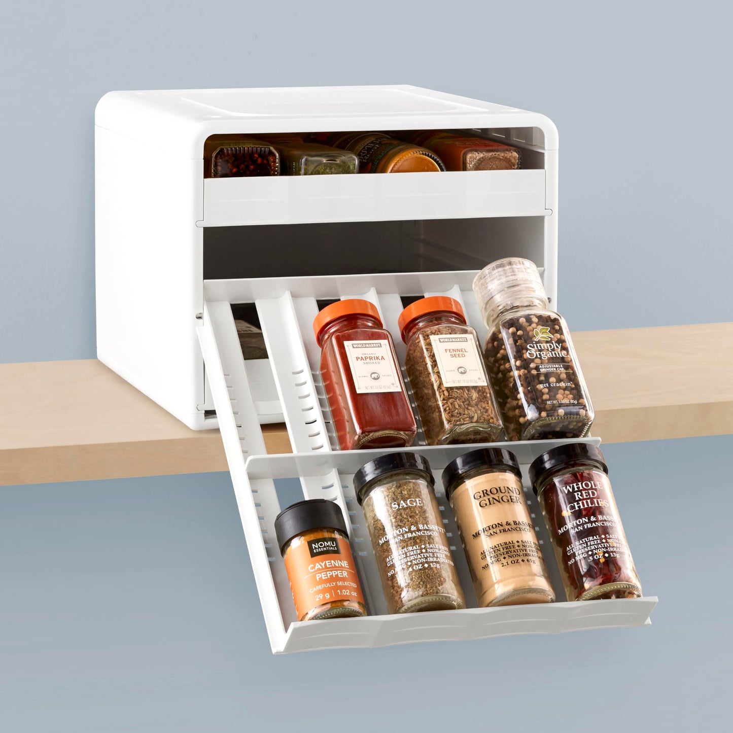 Adjustable Spice Rack Organizer